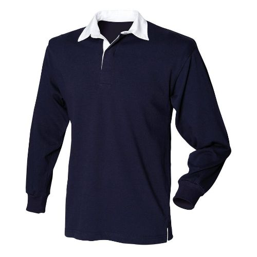 Front Row Long Sleeve Original Rugby Shirt Navy